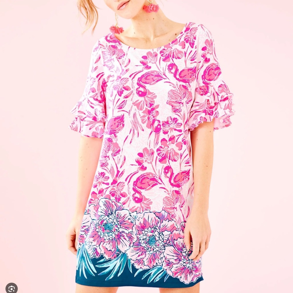 Lilly Pulitzer Lula Dress in Pink Tropics